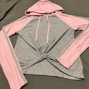 Hooded Cropped Sweater